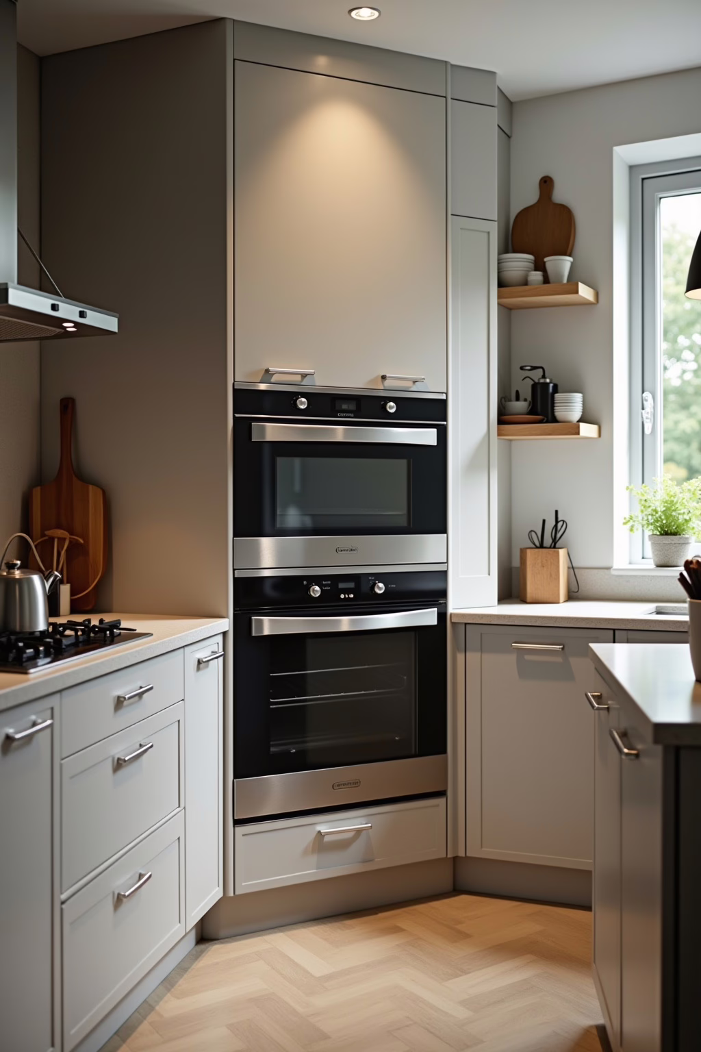 Ergonomie beim Backofen in Ecke einbauen