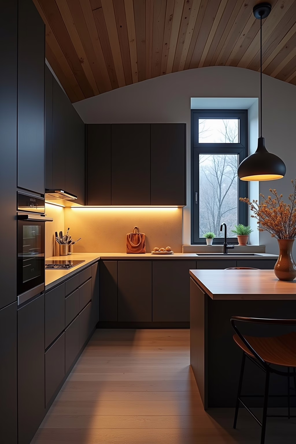 Smart Home Beleuchtung Dachschräge Küche