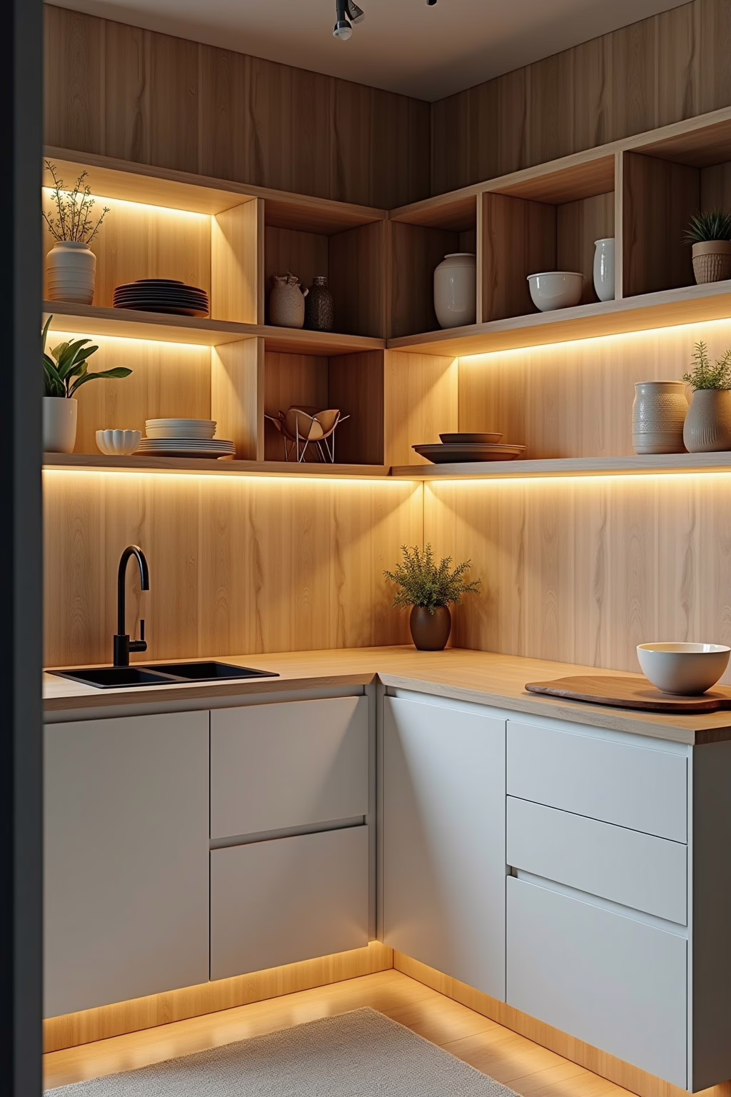 8 Ideen, um die Ecke Küche nutzen 13 ecke kueche nutzen outline 1