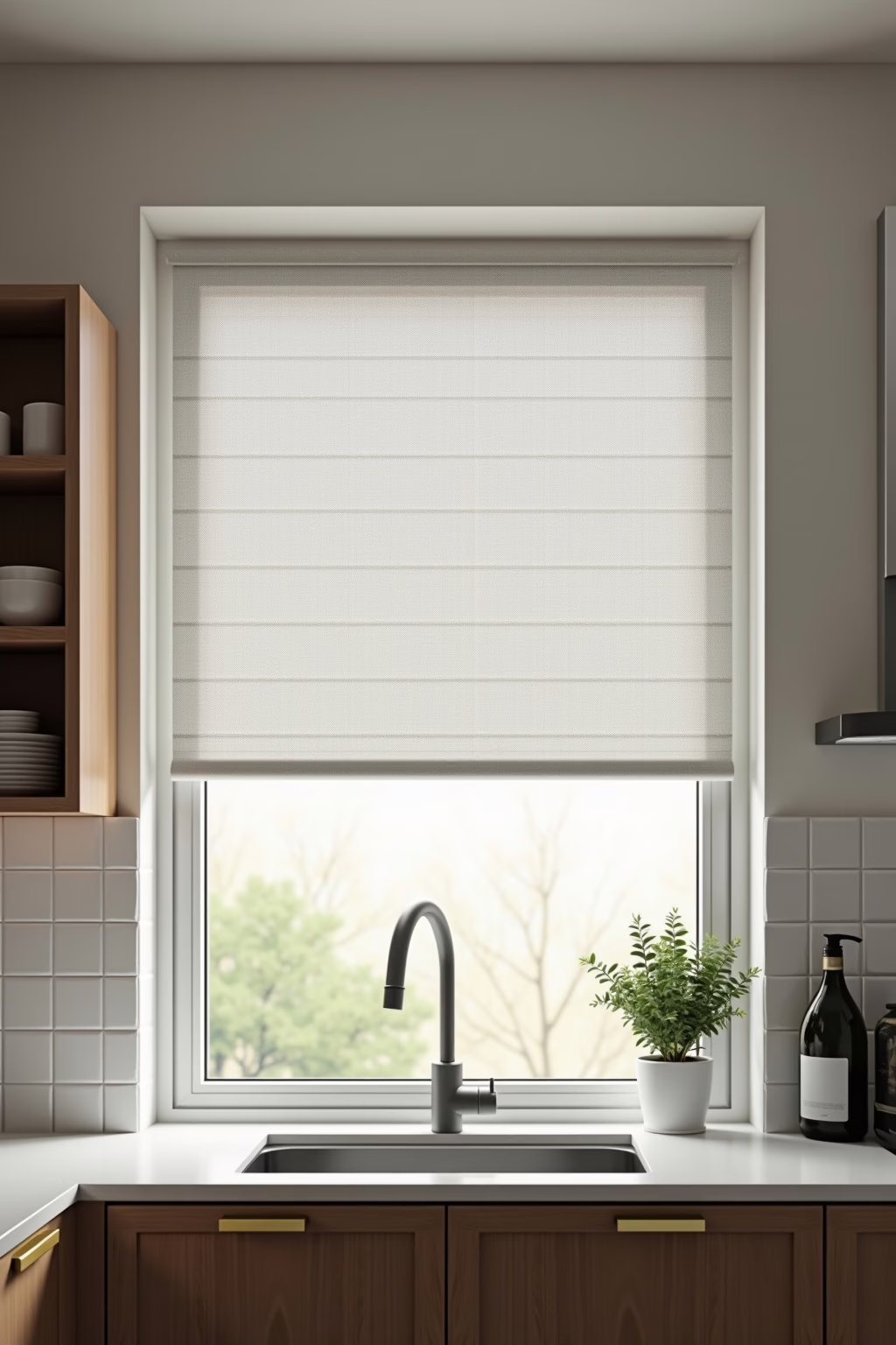 fensterdeko kueche modern outline 4