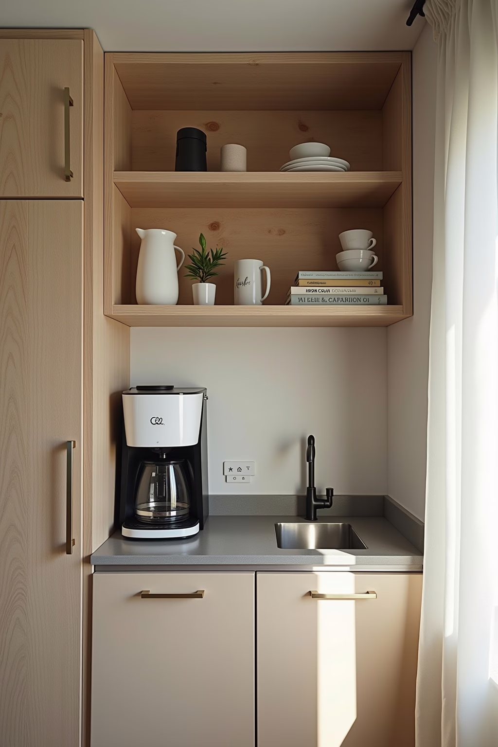 Platzsparende Kaffee Ecke