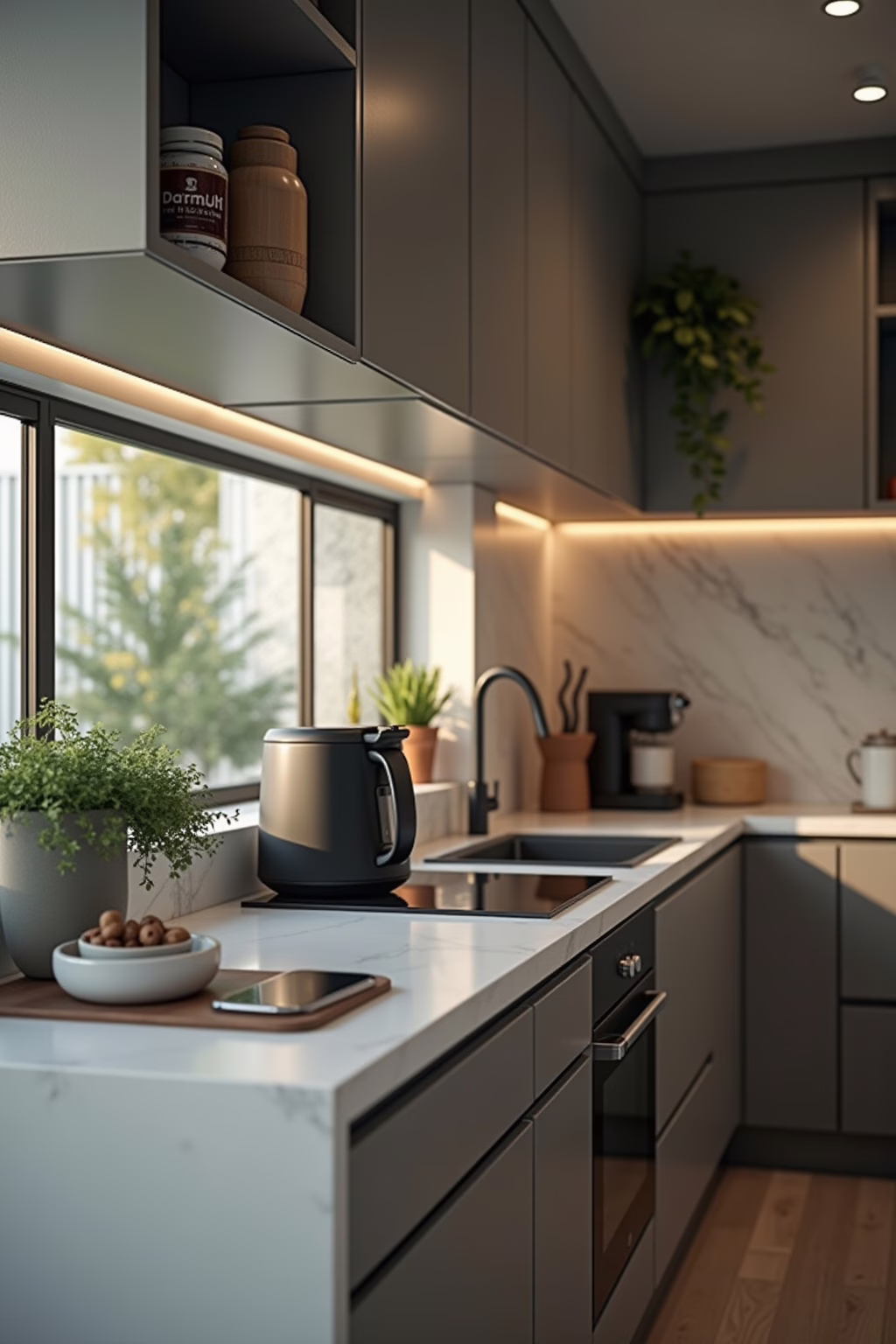 Moderne Technik Kaffee Ecke