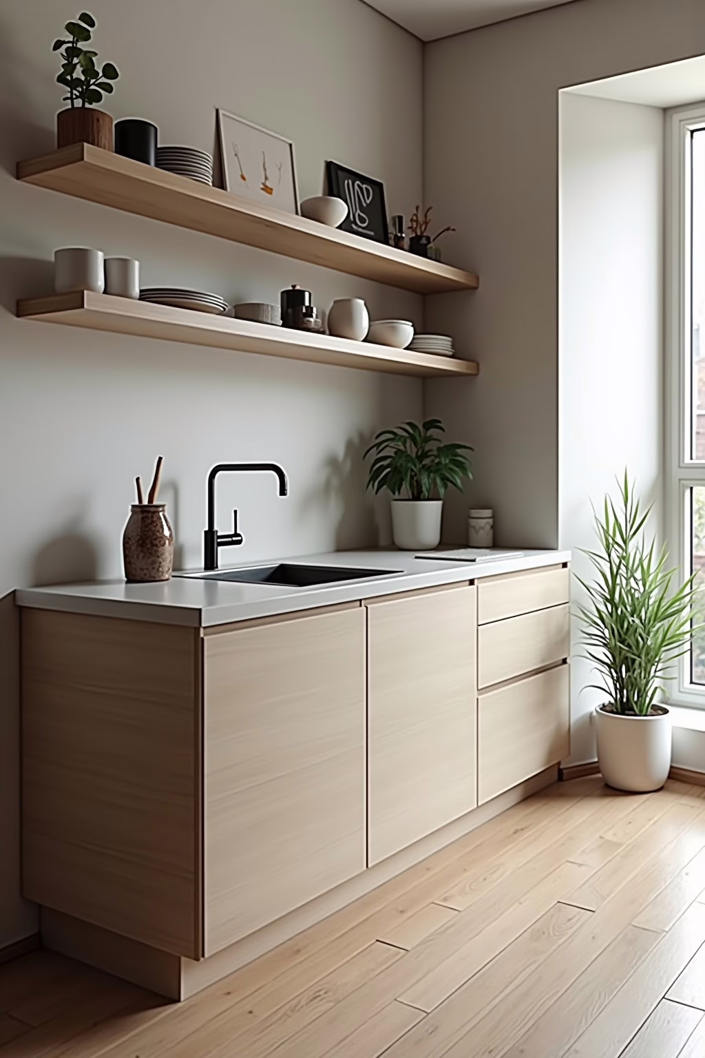 kitchenette layout outline 5