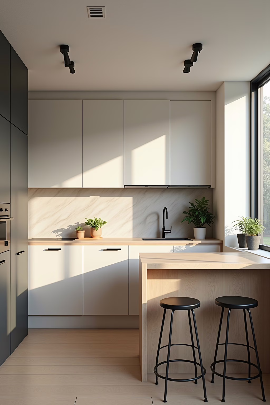 Die 8 besten Ideen für eine kleine Küche mit Theke 13 Kleine Küche mit Theke Planungsbeispiel