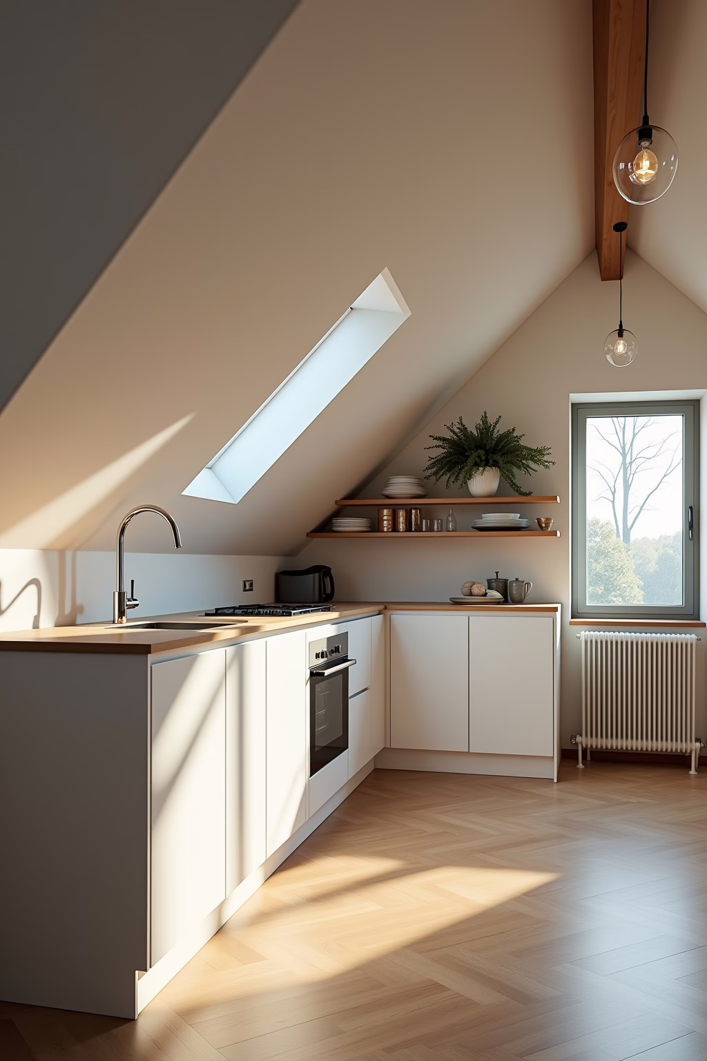 8 Ideen für eine kleine Küche unter Dachschräge 15 Innovative Stauraumlösungen für Küchen unter Dachschrägen