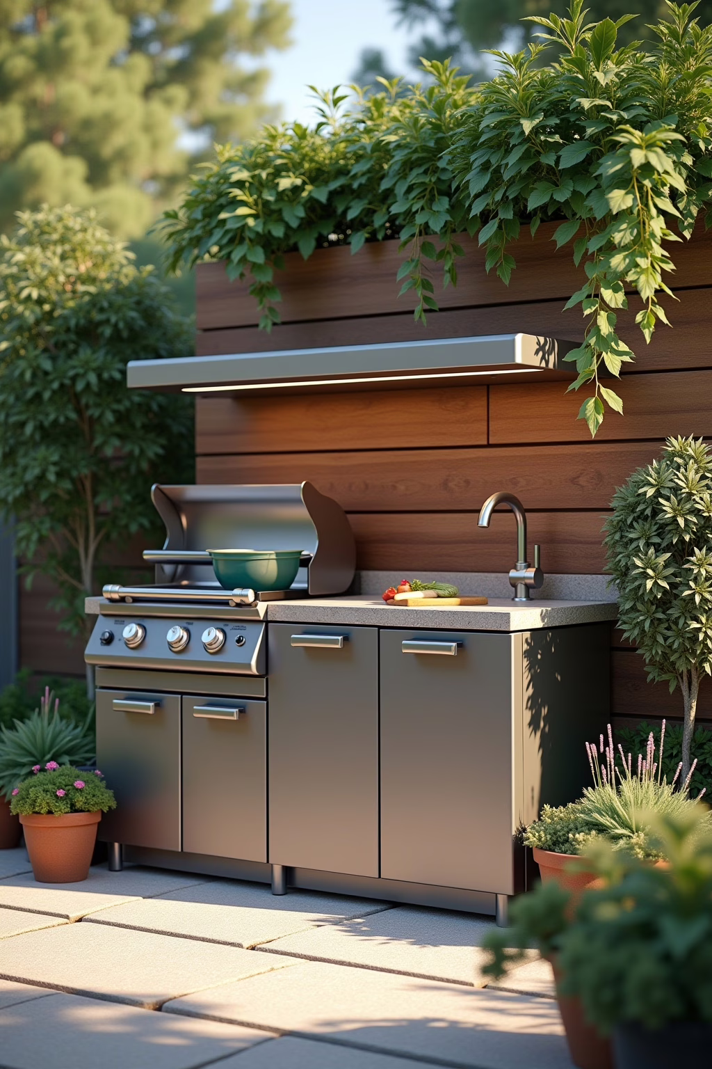 Geräte für kompakte Outdoor-Küche