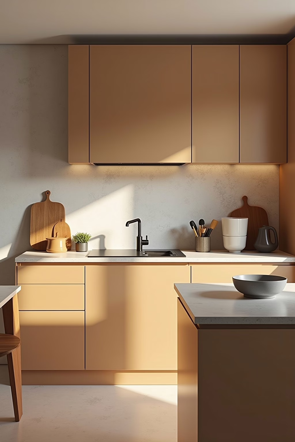 Farbkombinationen für beige Küchen