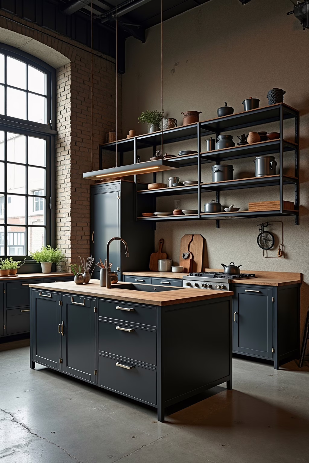 kueche industrial style planen outline 6