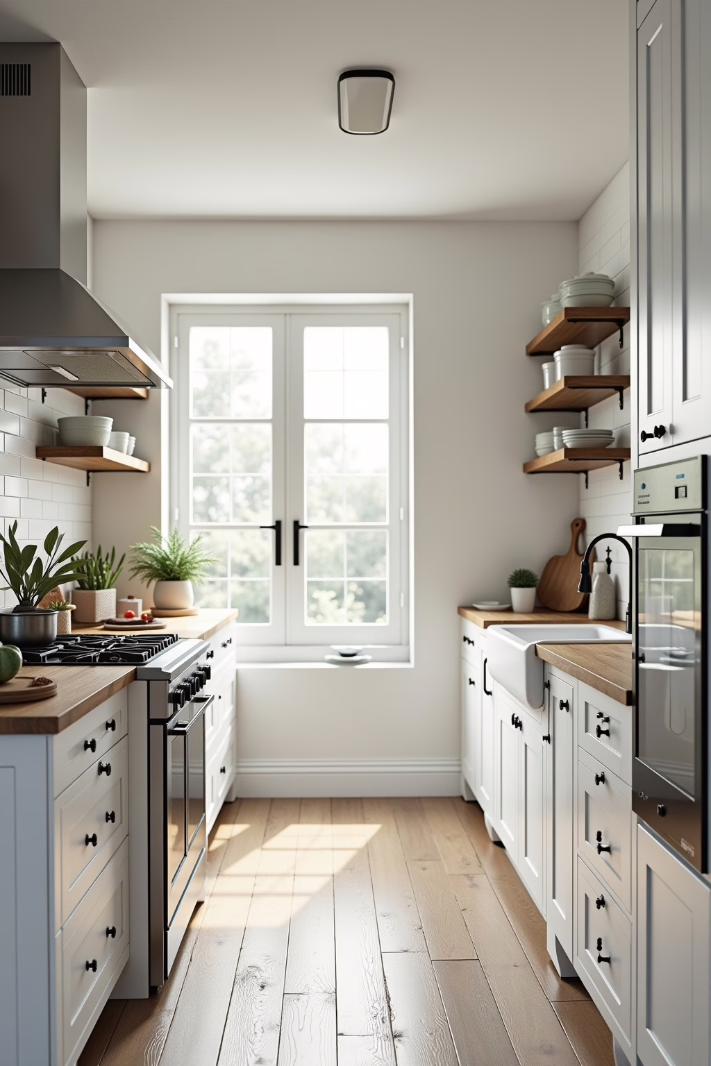 Küche Landhausstil weiß modern