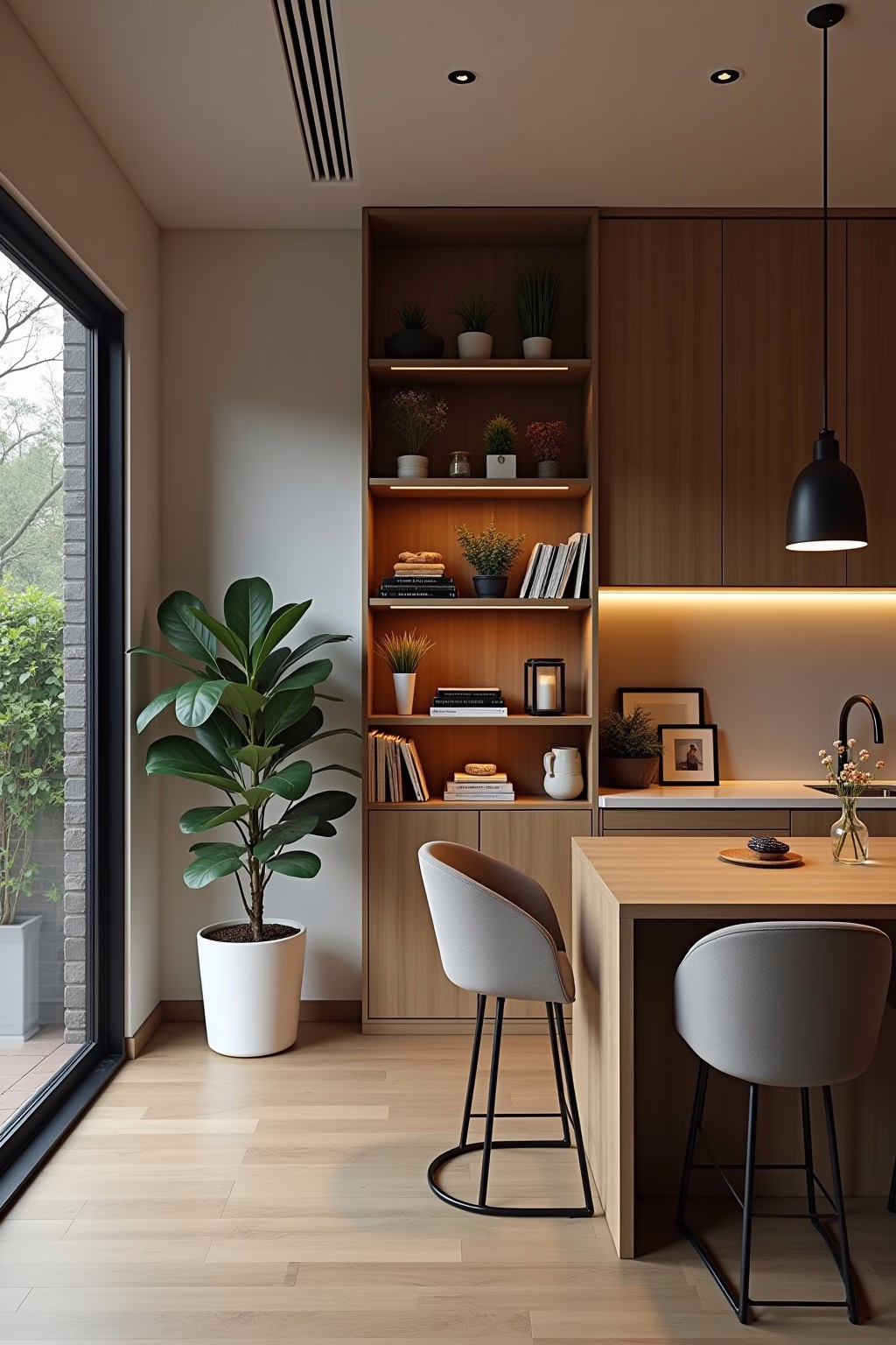 kueche und wohnzimmer optisch trennen outline 4
