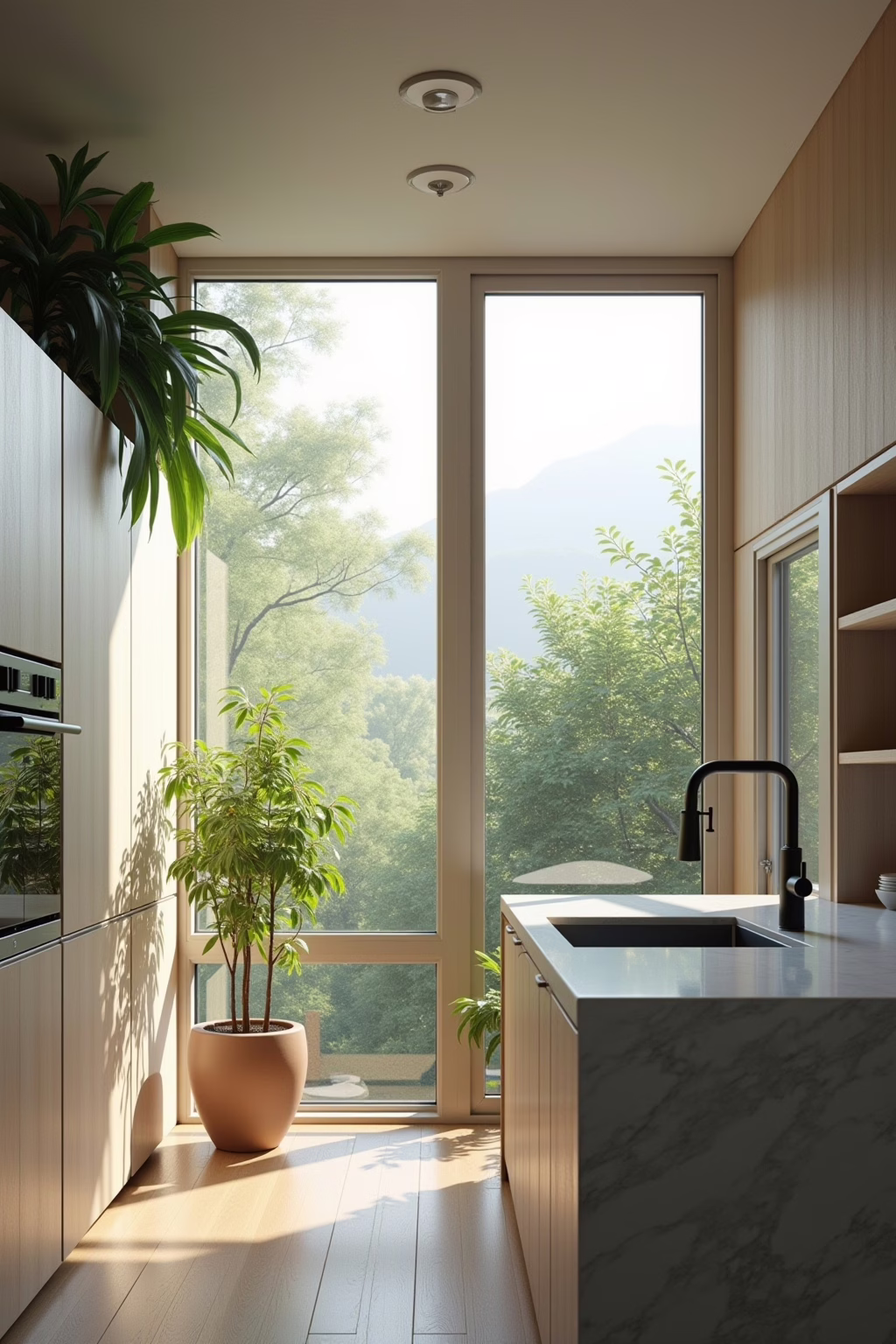 kuechenfenster gestalten ideen statt gardinen outline 1