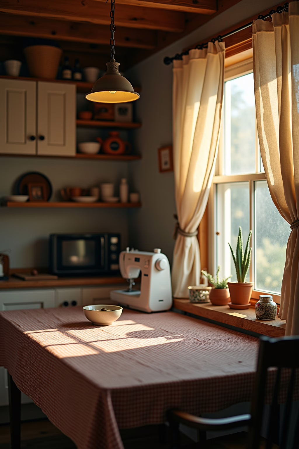 Küchengardinen Landhausstil DIY