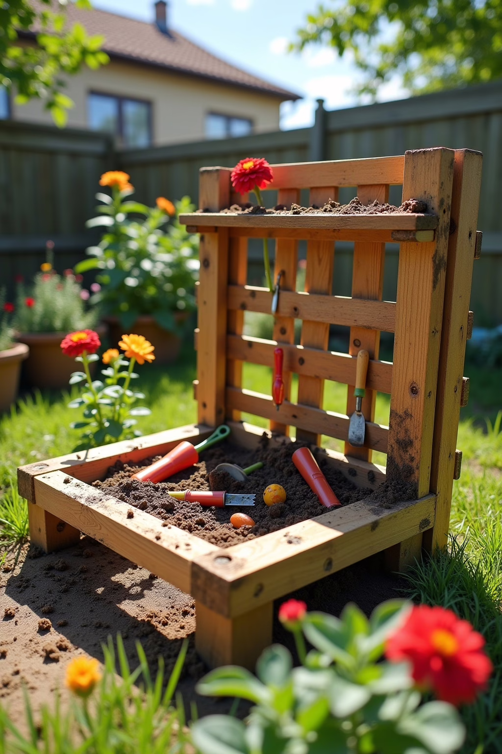 Standort Matschküche im Garten
