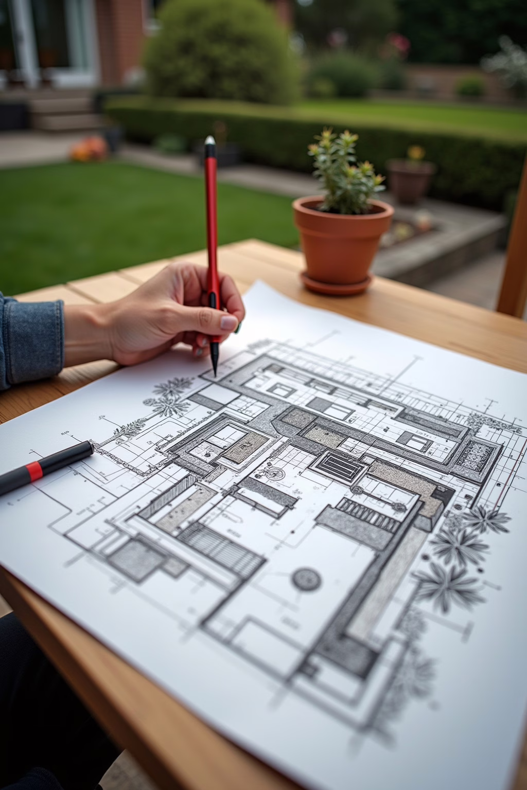 Outdoor Küche Standortplanung im Garten