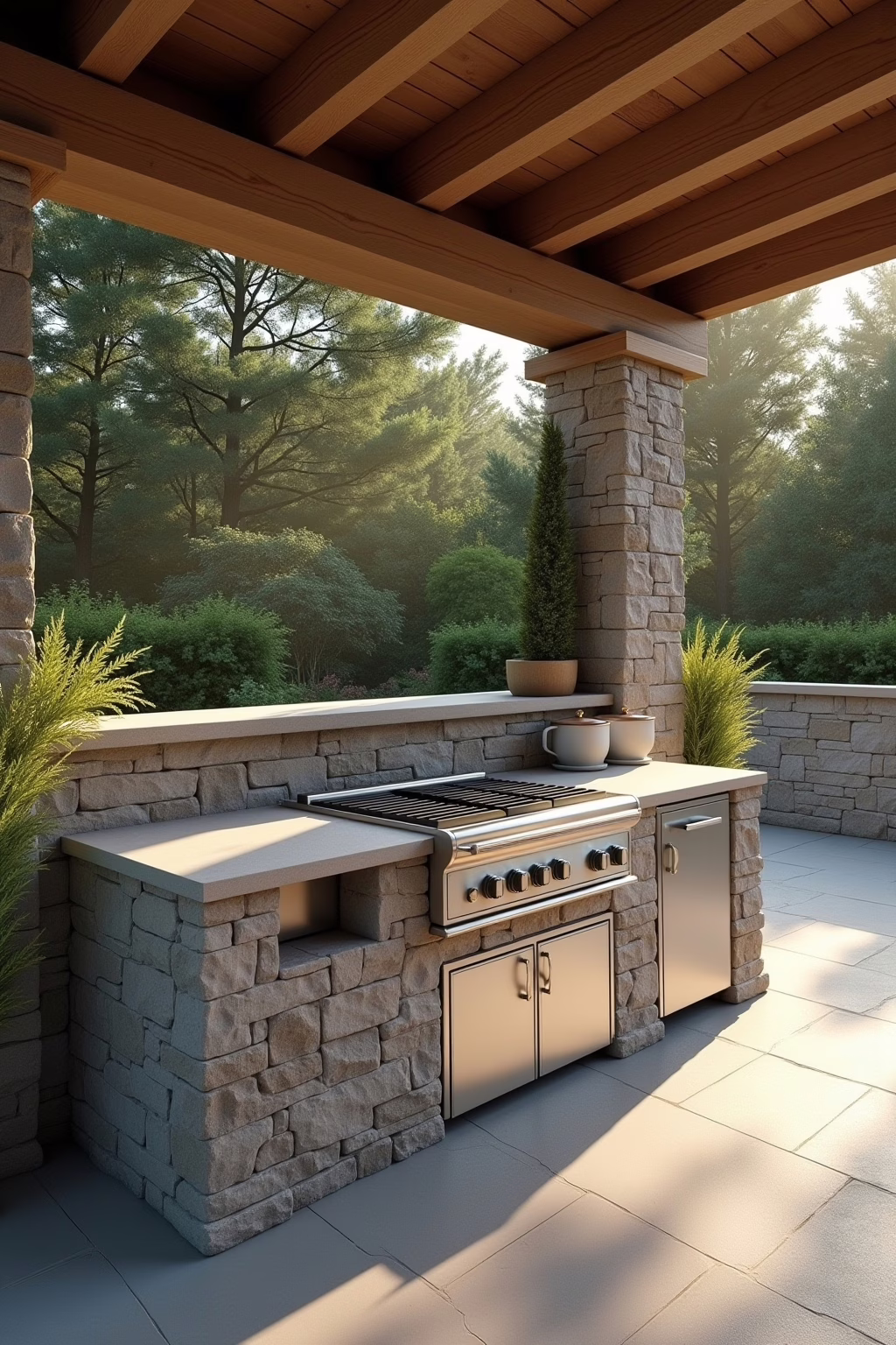 outdoor kueche selber bauen ideen outline 1