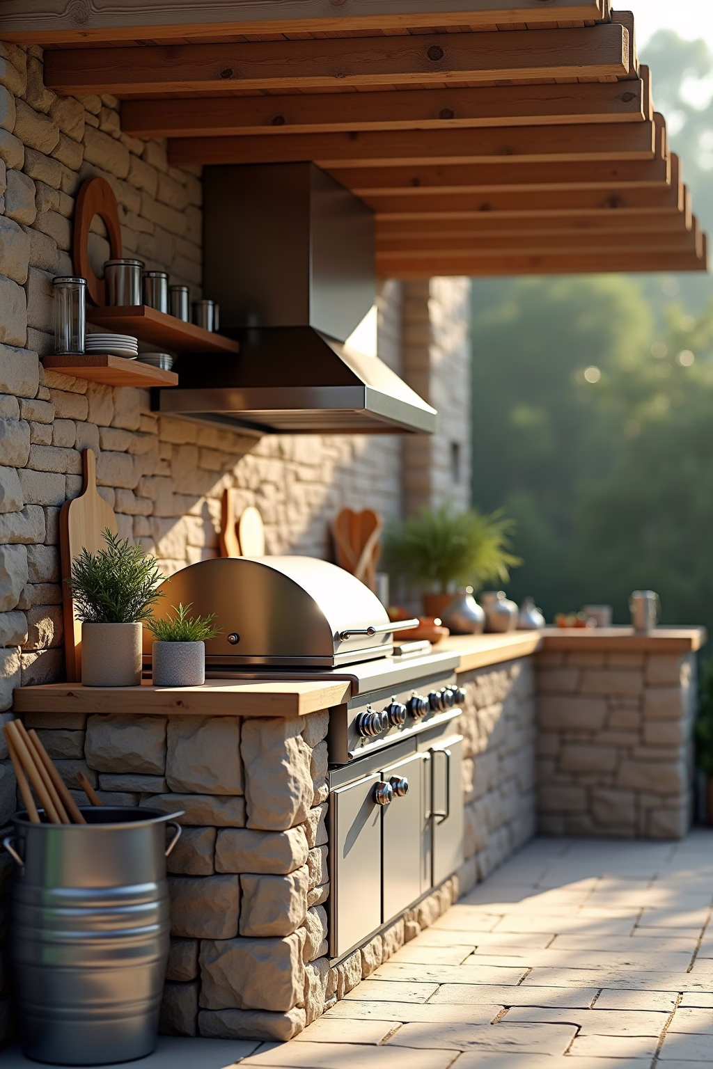 outdoor kueche selber bauen ideen outline 2