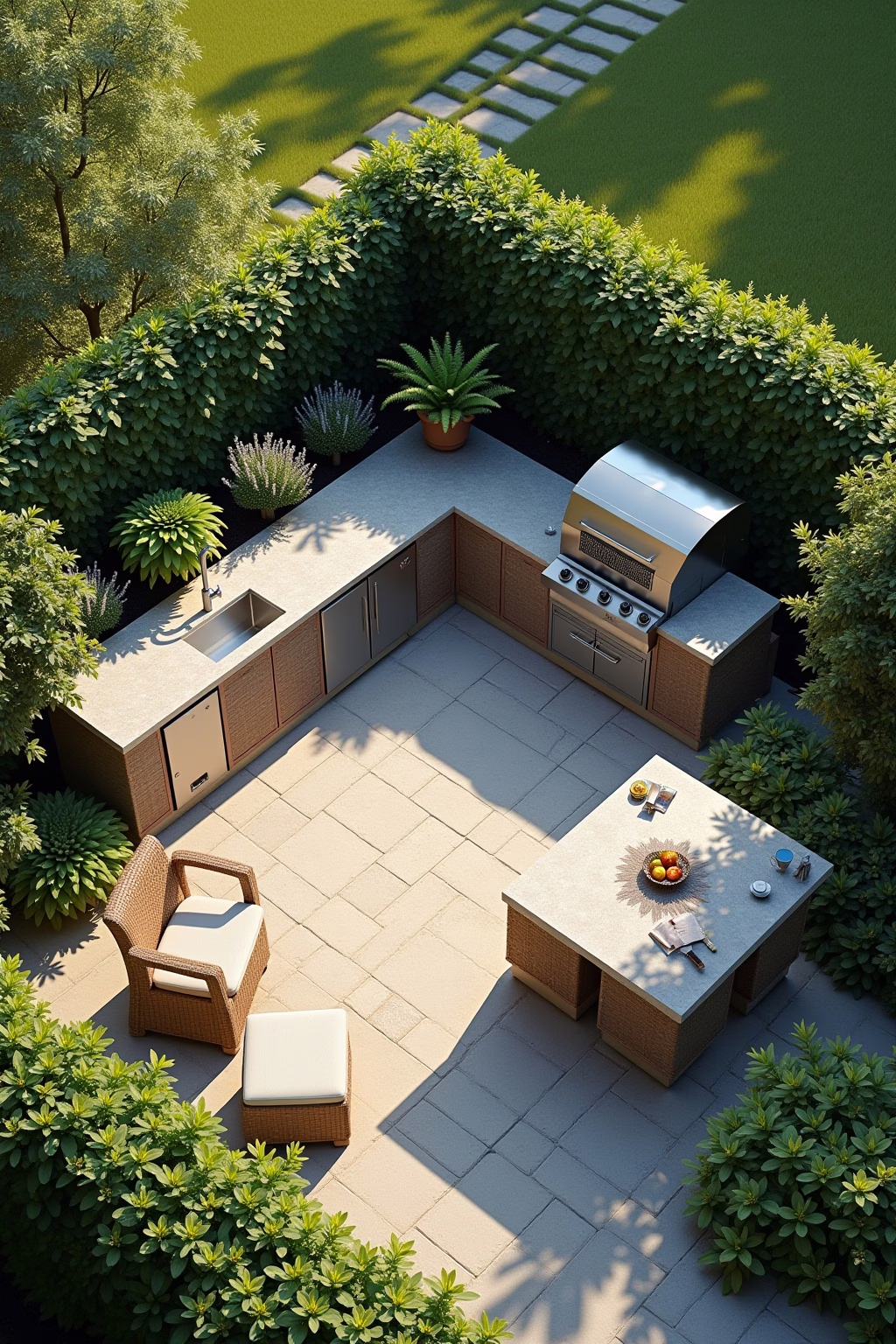 outdoor kueche selber bauen ideen outline 3