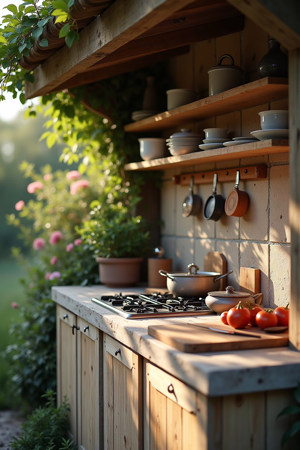 outdoor kueche selber bauen ideen outline 7