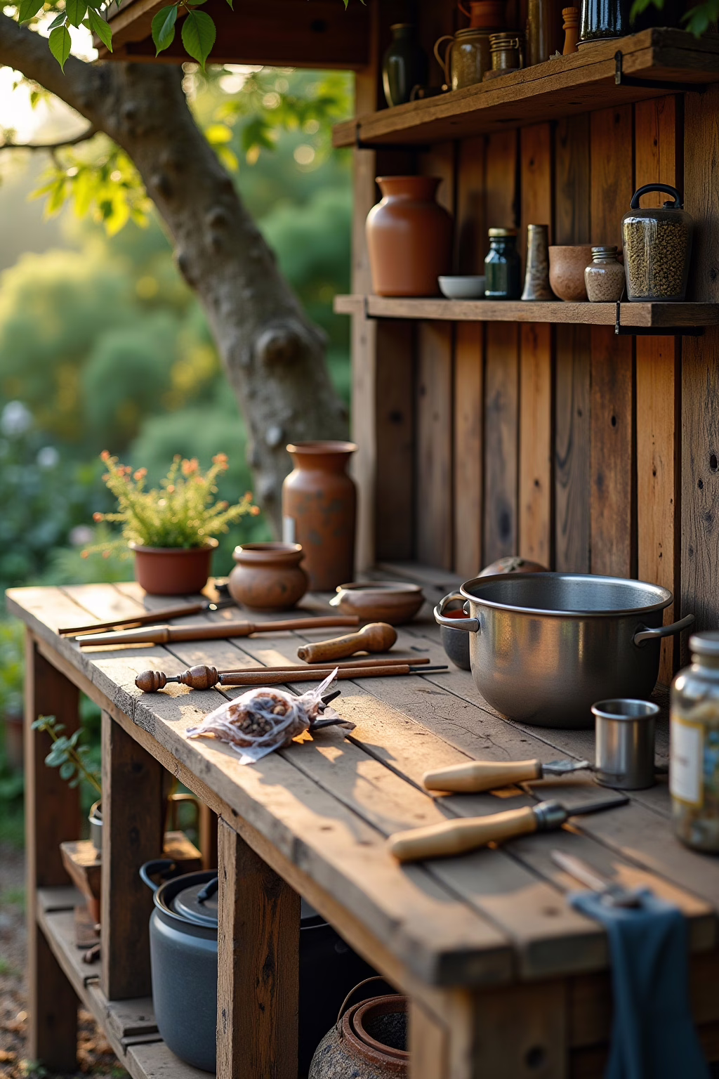 Materialien für Paletten Outdoor Küche