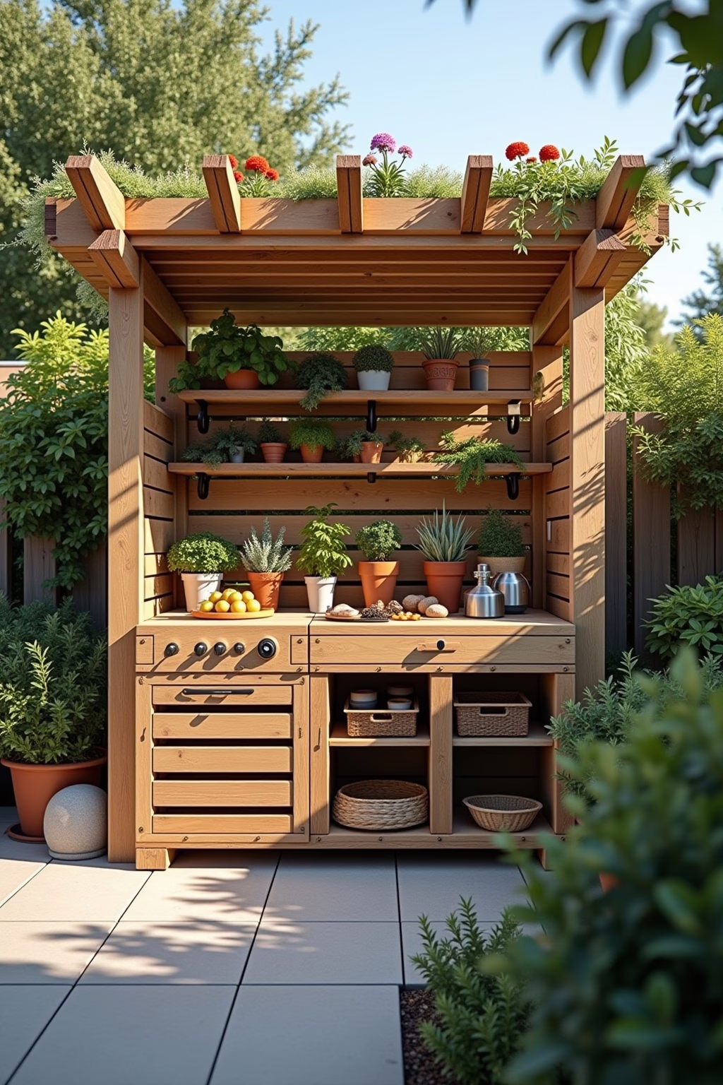 Erweiterungen Paletten Outdoor Küche
