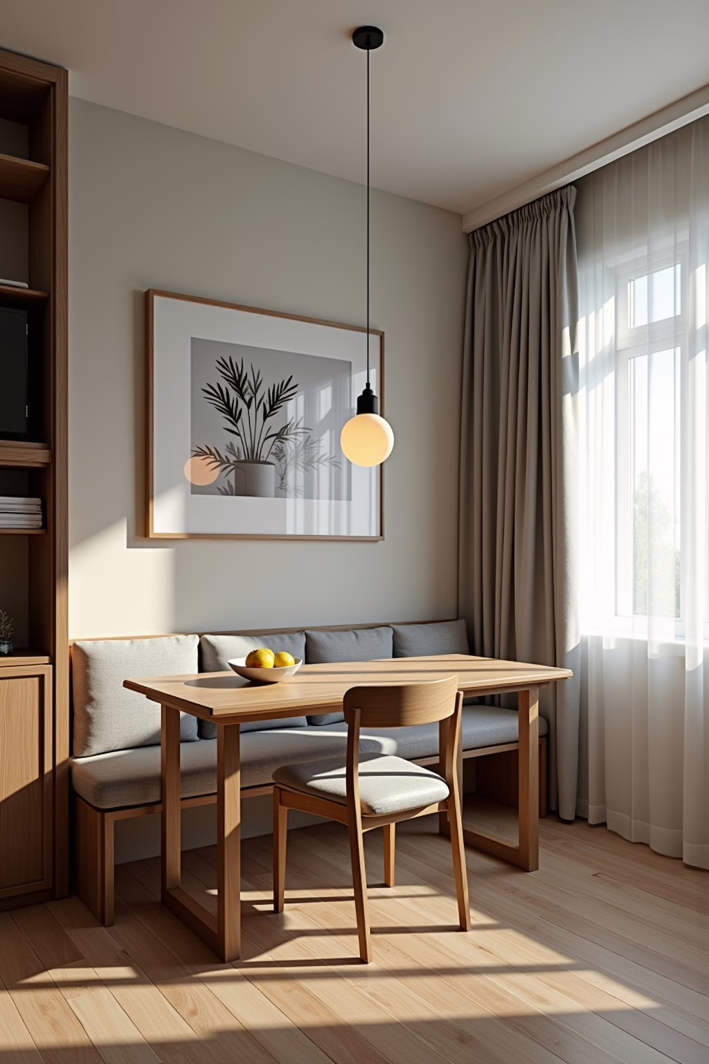 platzbedarf esstisch mit bank outline 2