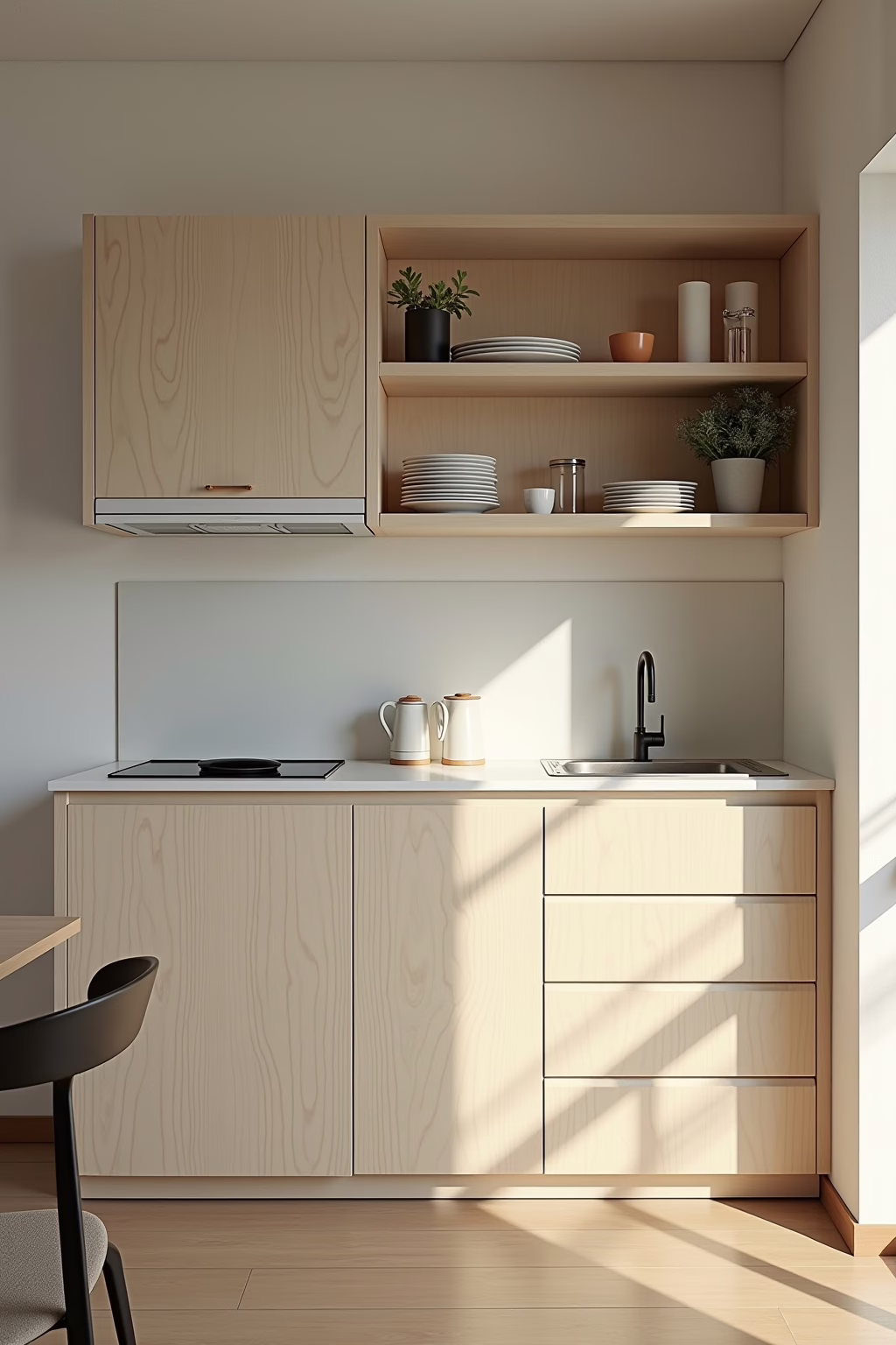 8 platzsparende Küchenideen für kleine Räume 14 platzsparende kuechenideen outline 3