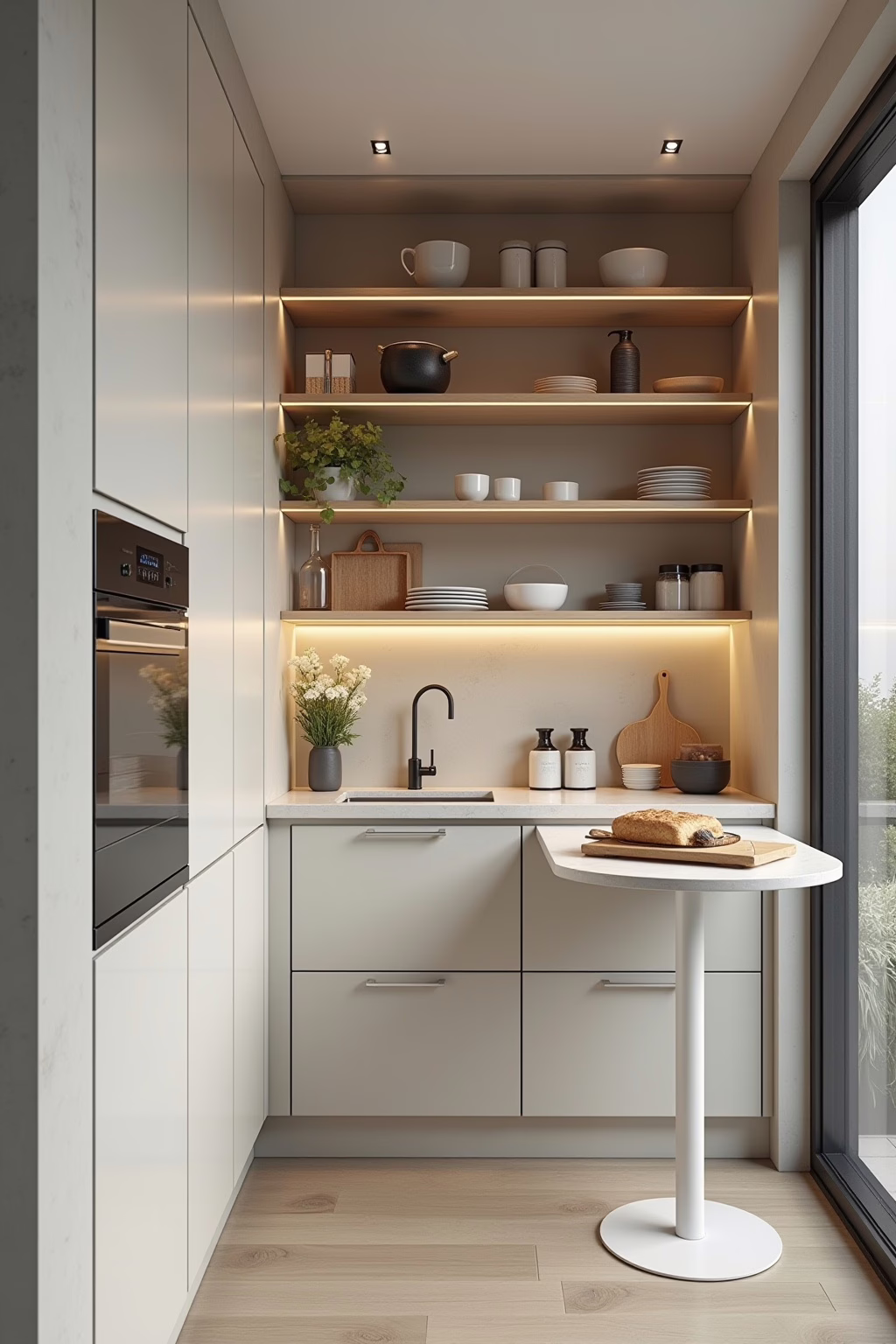 rondell eckschrank kueche outline 1