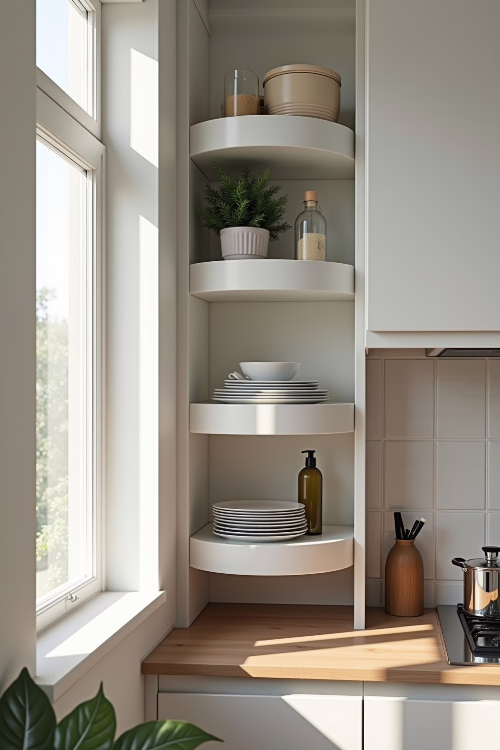 rondell fuer eckschrank outline 8