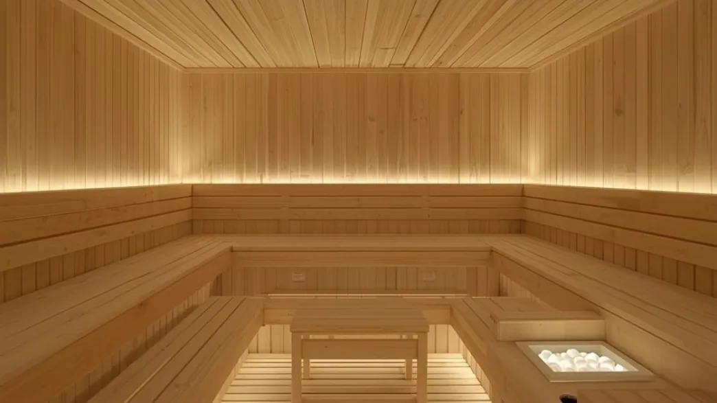 Sauna-Inneneinrichtung im Norma-Stil