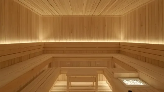 Sauna-Inneneinrichtung im Norma-Stil