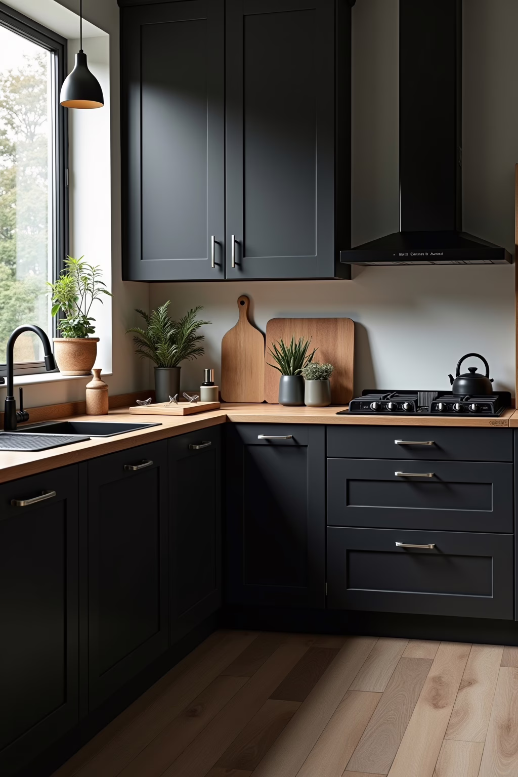 Pflege schwarze Küche Holz