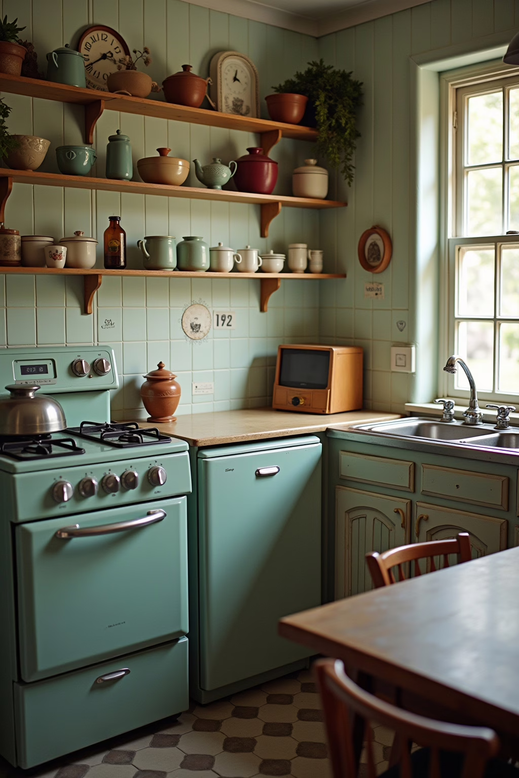 Moderne Technik Shabby Chic Integration