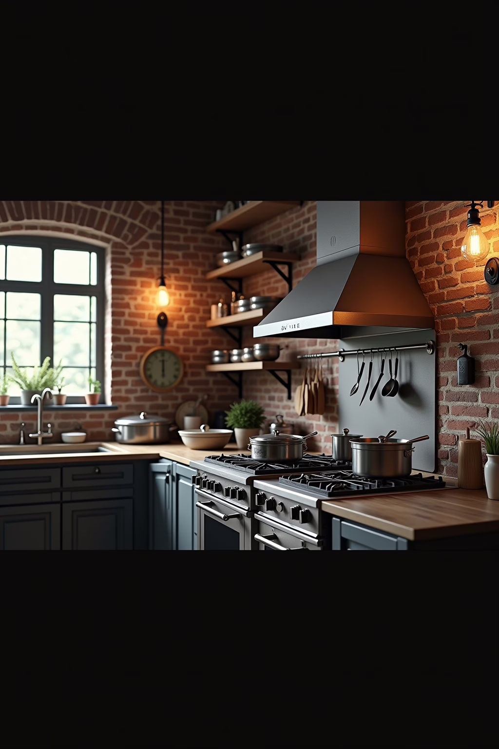 vintage industrial style kueche outline 1