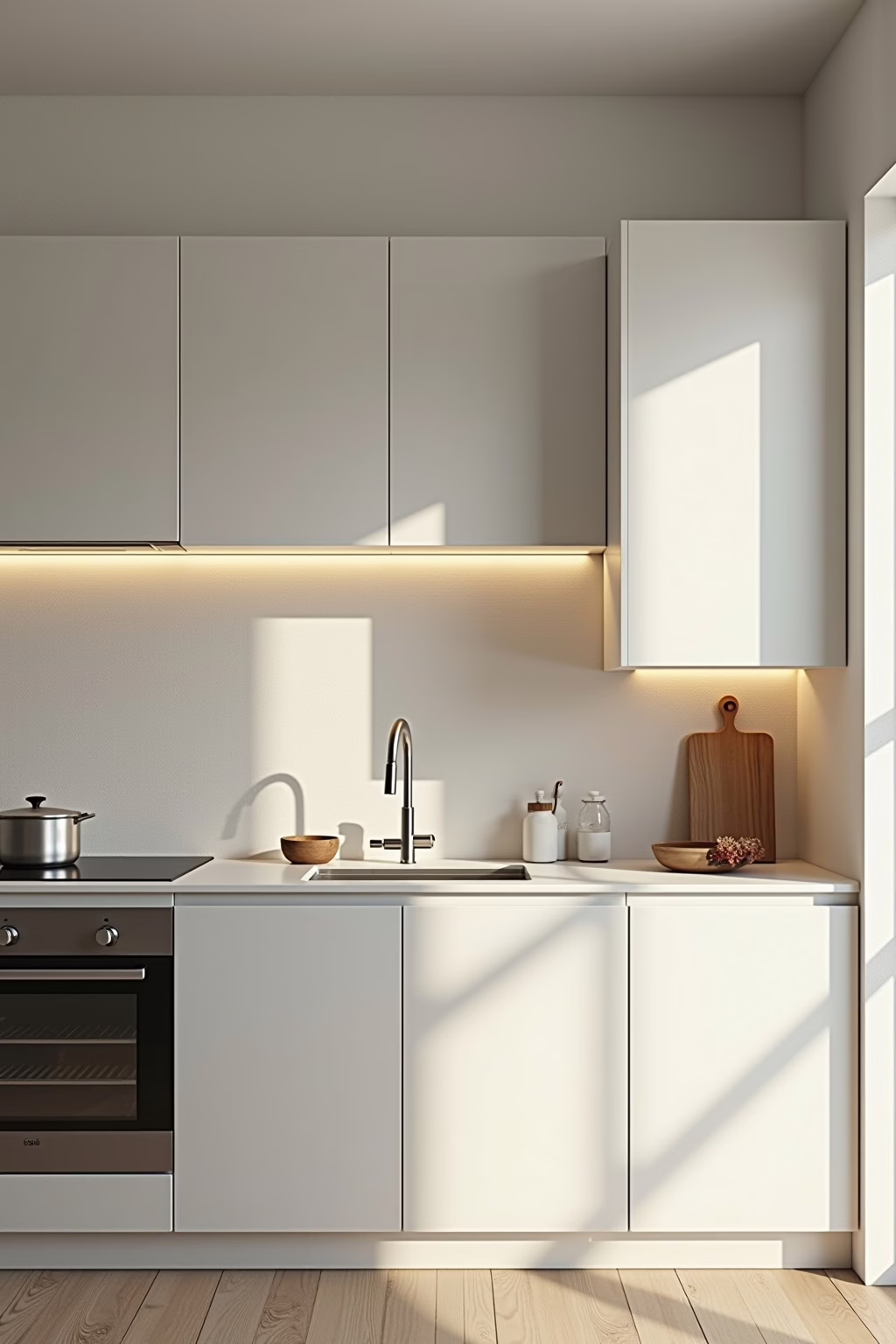 wandgestaltung weisse kueche welche wandfarbe outline 5