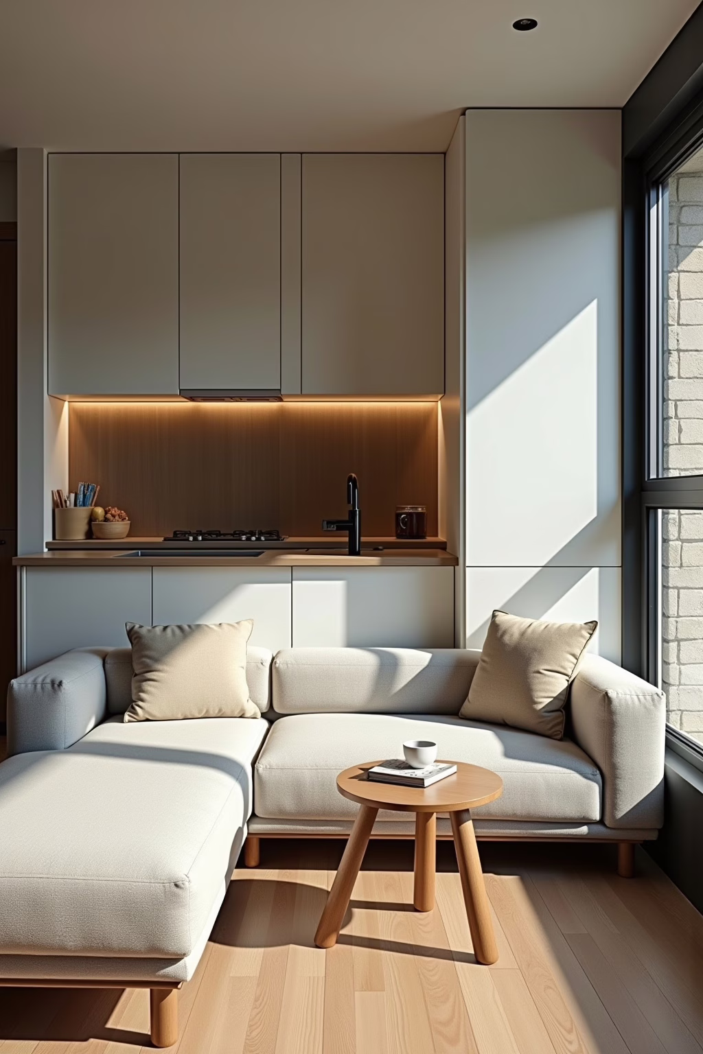 Platzsparende Sofas Wohnküche