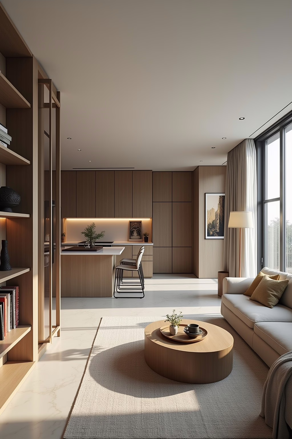 wohnzimmer kueche trennen outline 1
