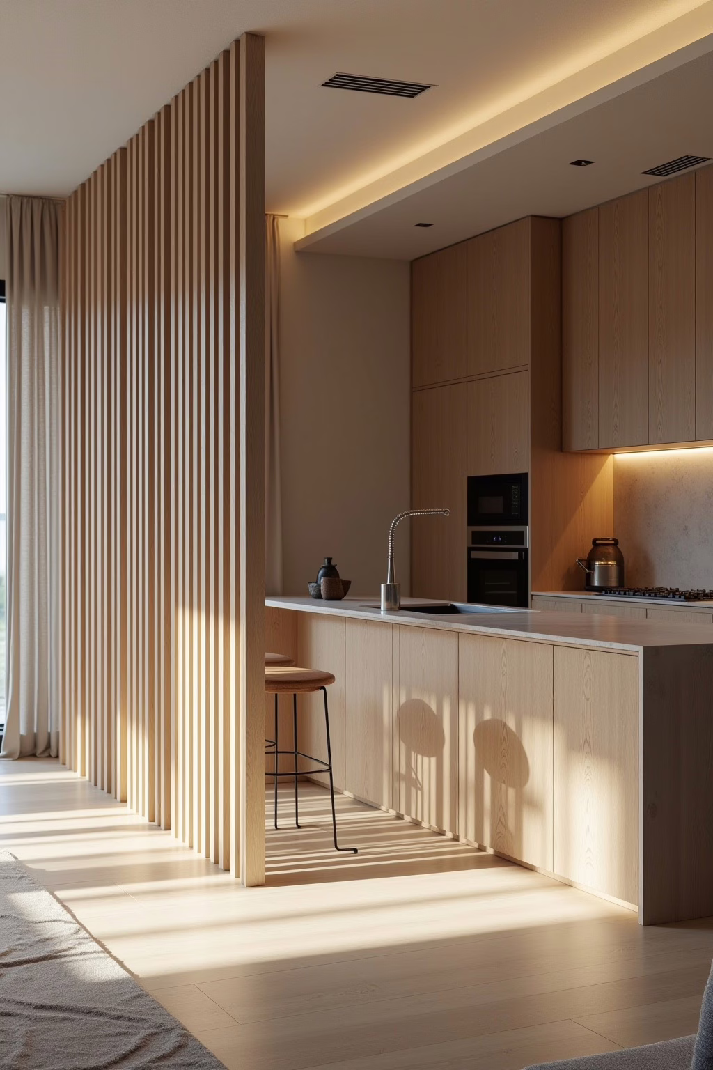 wohnzimmer kueche trennen outline 3