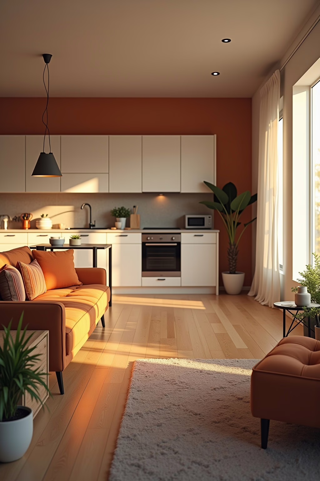 wohnzimmer kueche trennen outline 6